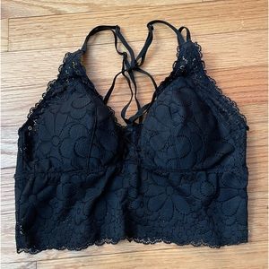 Black aerie lace bralette Size Small